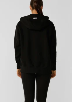 Lorna Jane Fleece Zip Thru Hoodie Black Discount