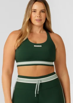 Lorna Jane Freshman Sports Bra DarkGreen New