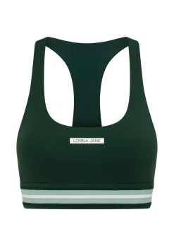 Lorna Jane Freshman Sports Bra DarkGreen New