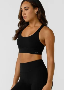 Lorna Jane Game Time Recycled Sports Bra Black Online