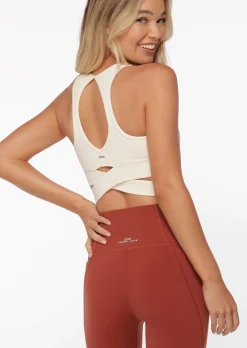 Lorna Jane Get Fit Sports Bra Cream Online