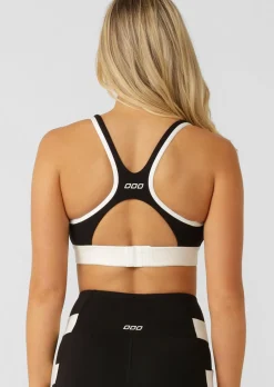 Lorna Jane Grande Rib Max Support Sports Bra Black Hot
