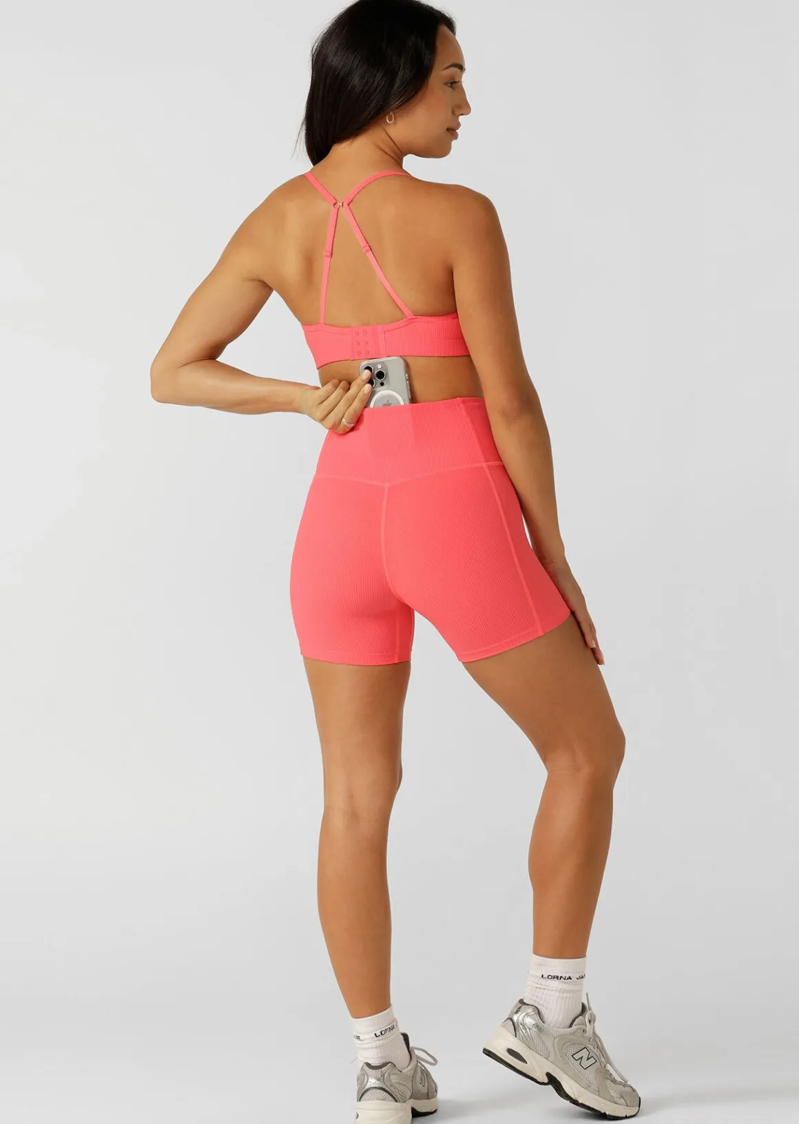 Lorna Jane Gym To Swim 12cm Bike Shorts Nectarine Discount