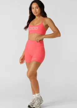 Lorna Jane Gym To Swim 12cm Bike Shorts Nectarine Discount