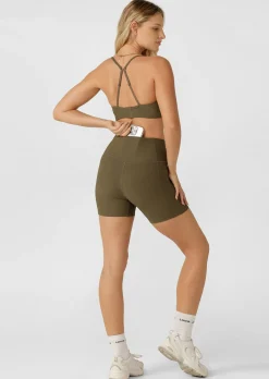 Lorna Jane Gym To Swim 12cm Bike Shorts Hazel New