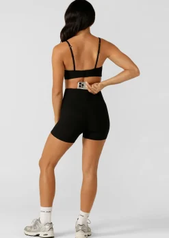 Lorna Jane Gym To Swim 12cm Bike Shorts Black Hot