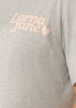 Lorna Jane Heartbeat Relaxed T-shirt GreyMarl