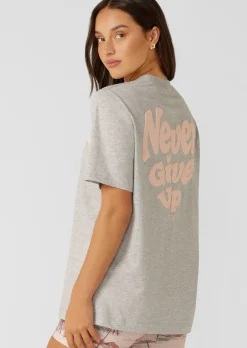 Lorna Jane Heartbeat Relaxed T-shirt GreyMarl