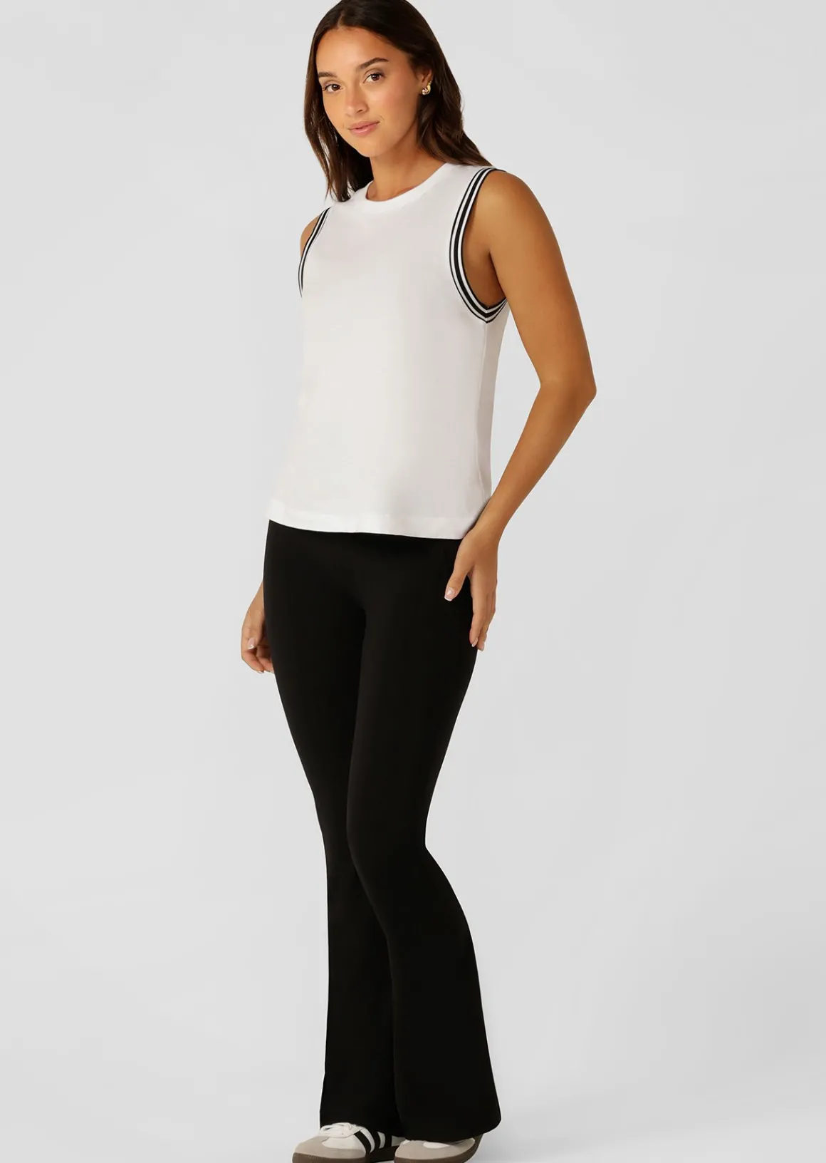 Lorna Jane Heritage Transdry Sports Tank White Outlet
