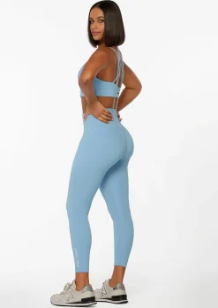 Lorna Jane Hi-Fold Lotus Recycled Ankle Biter Leggings Moontide