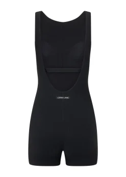 Lorna Jane Holiday Rib Paddlesuit Black Clearance