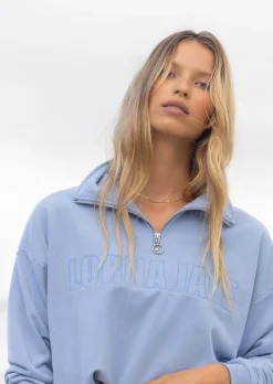 Lorna Jane Iconic Quarter Zip Sweat GlacierBlue
