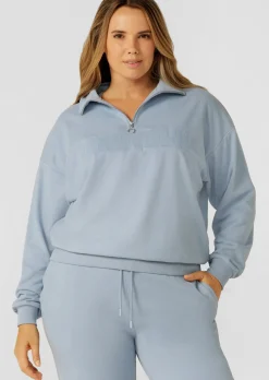 Lorna Jane Iconic Quarter Zip Sweat GlacierBlue