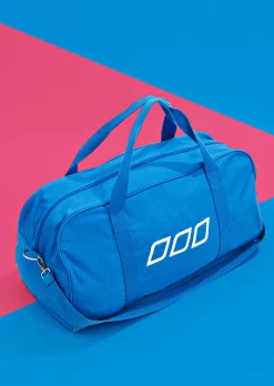 Lorna Jane Icons Canvas Duffle Bag Cornflower New