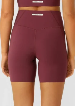 Lorna Jane Inspire Wrap Waist 16cm Bike Shorts Mulberry Sale