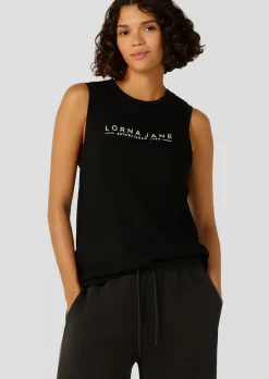Lorna Jane Kickstart Muscle Tank Black Sale
