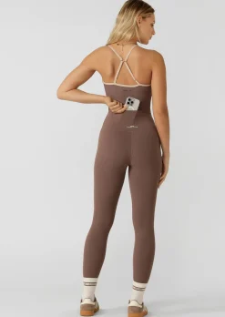 Lorna Jane Liberty Ankle Biter Leggings Stone Hot