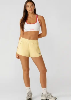 Lorna Jane Lightspeed Phone Pocket Run Short LemonCream Best