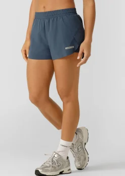 Lorna Jane Lightspeed Phone Pocket Run Short PaleIndigo Clearance