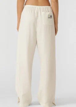 Lorna Jane Linen Lounge Pants Porcelain Clearance