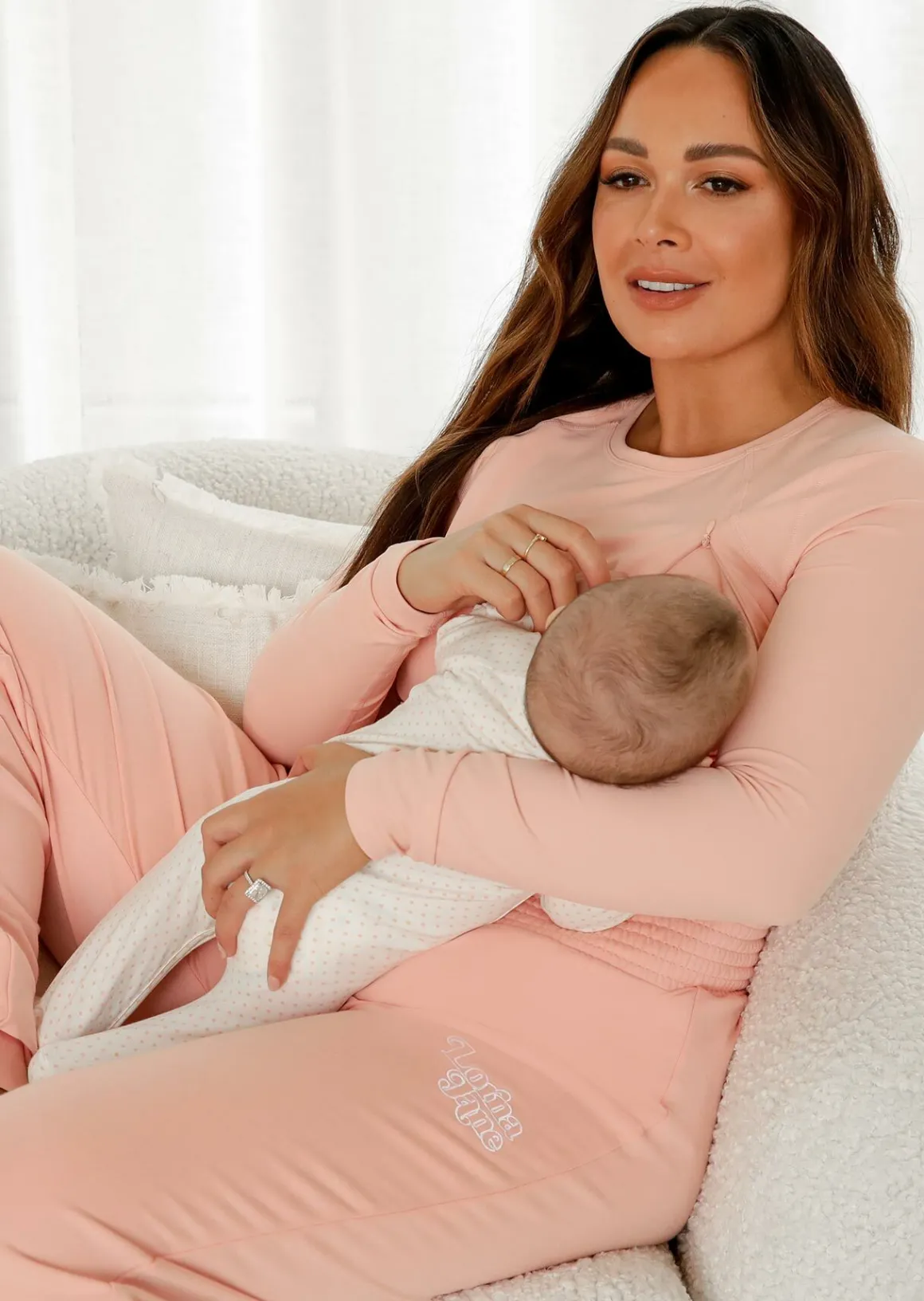 Lorna Jane LJ Active Feeding Long Sleeve Top Ballerina