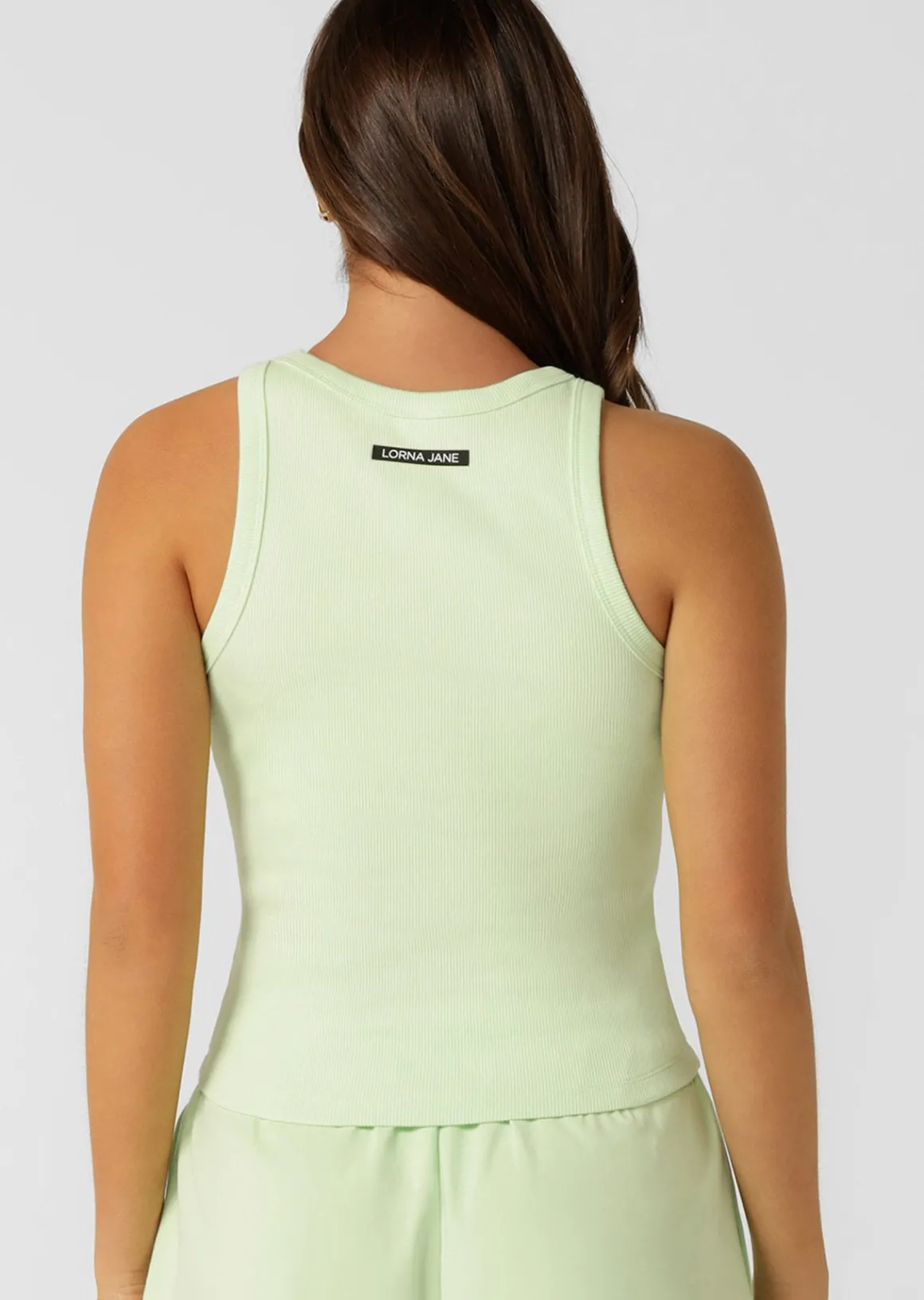 Lorna Jane LJ Basics Rib Tank IceGreen Clearance