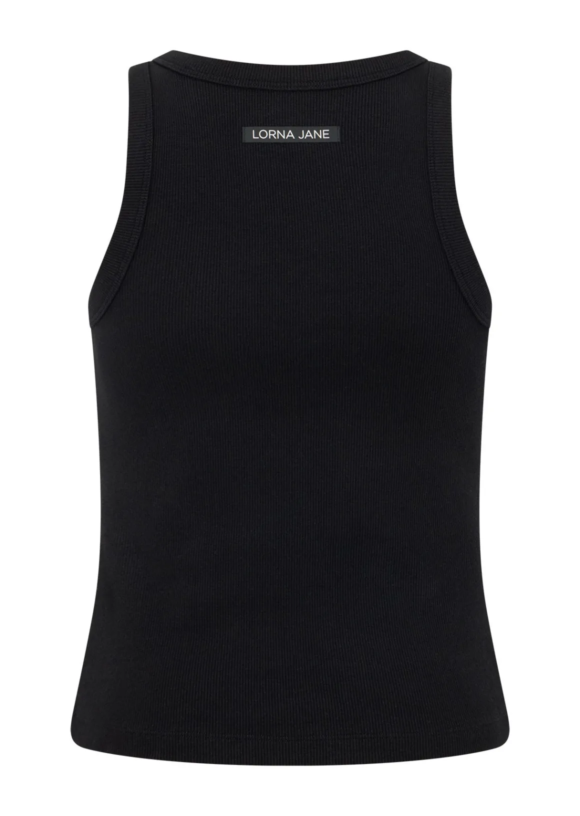 Lorna Jane LJ Basics Rib Tank Black Outlet