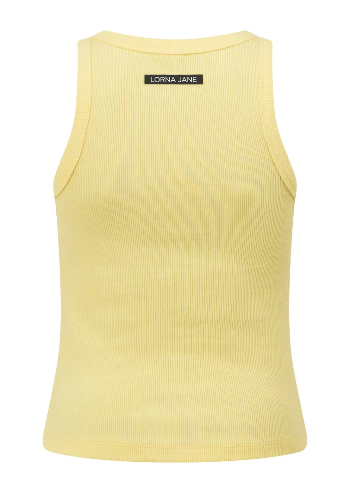 Lorna Jane LJ Basics Rib Tank LemonCream Sale