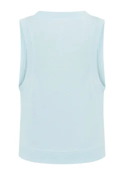 Lorna Jane LJ Maternity Cropped Bump Active Tank BlueSky Sale