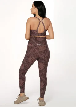 Lorna Jane LJ Maternity Full Length Leggings BandanaPrint Hot