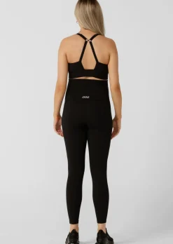 Lorna Jane LJ Maternity Phone Pocket Ankle Biter Leggings Black Clearance