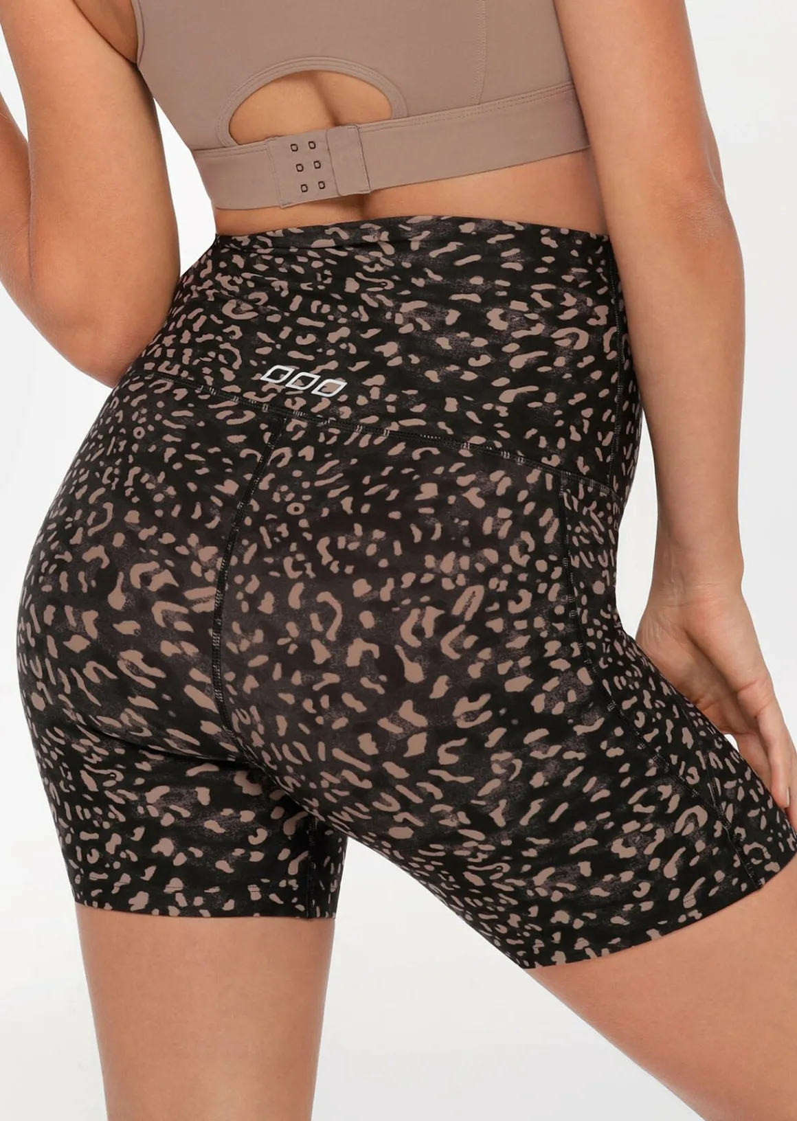Lorna Jane LJ Maternity Phone Pocket Bike Short NightCatPrint