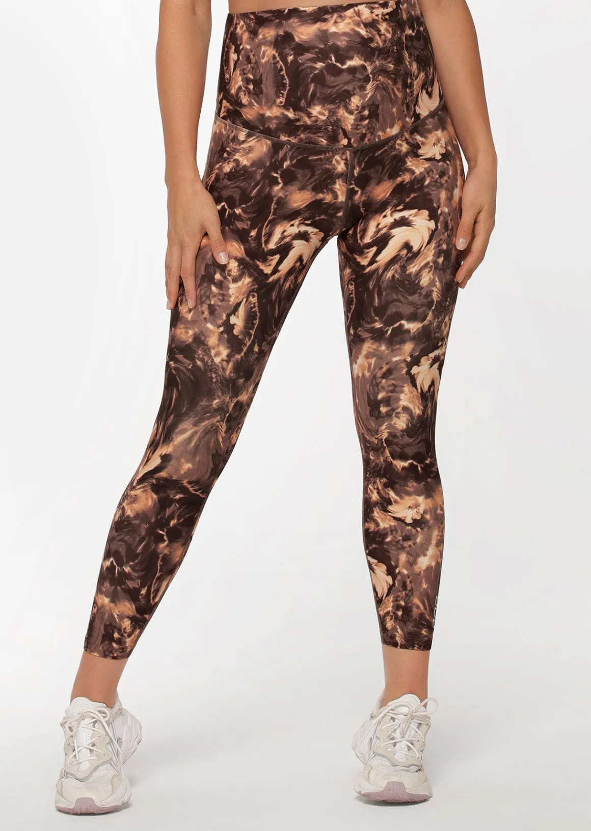 Lorna Jane LJ Maternity Printed Ankle Biter Leggings MarblePrint Discount