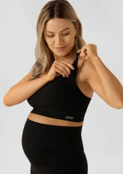 Lorna Jane LJ Nursing Bra Black Hot