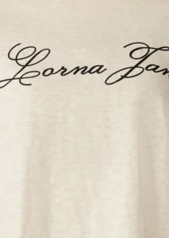 Lorna Jane LJC Heritage Textured T-Shirt Cream Outlet