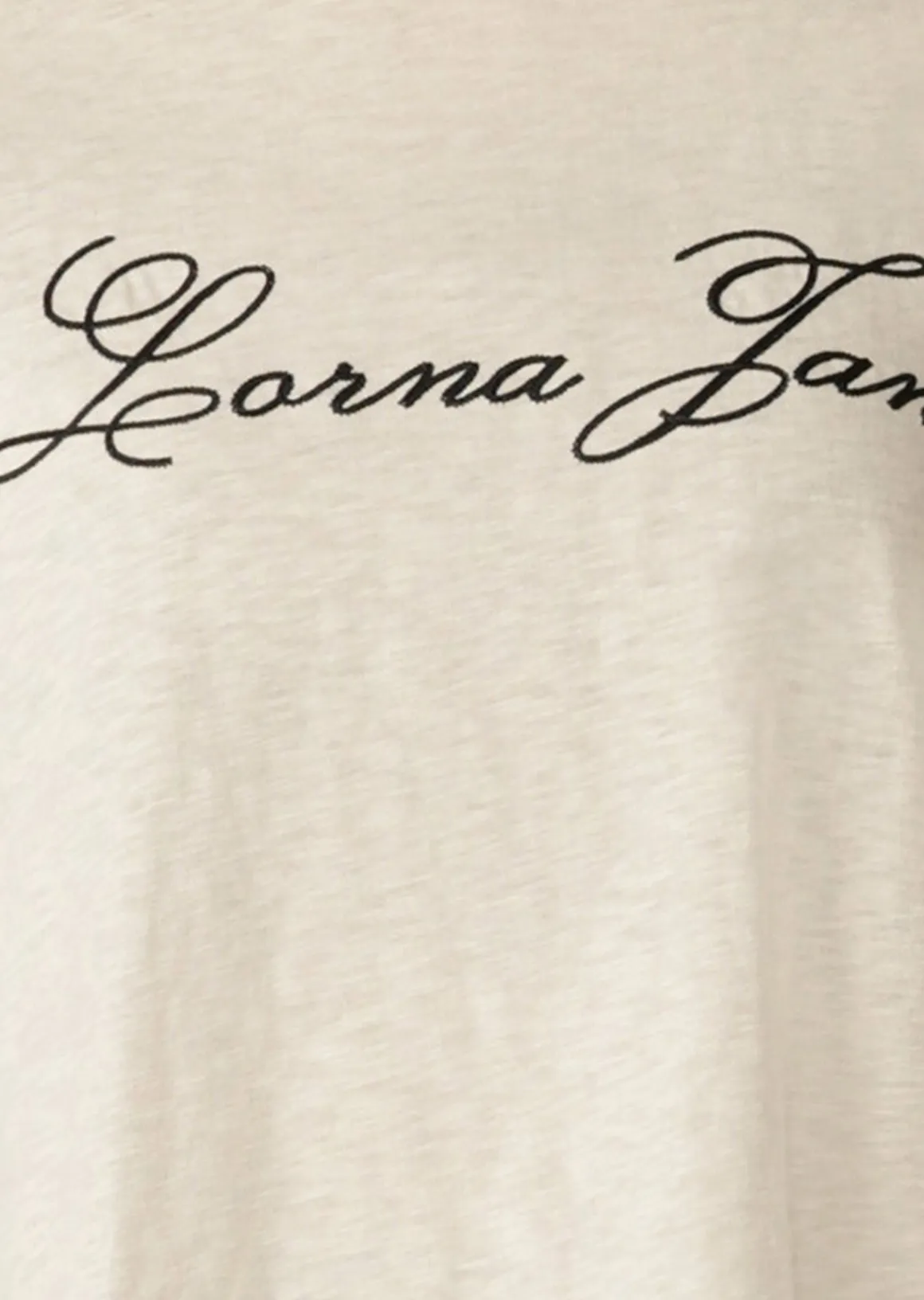 Lorna Jane LJC Heritage Textured T-Shirt Cream Outlet