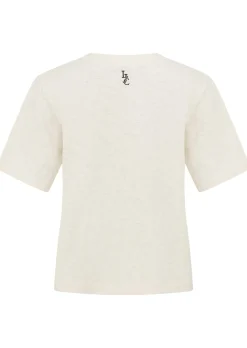 Lorna Jane LJC Heritage Textured T-Shirt Cream Outlet