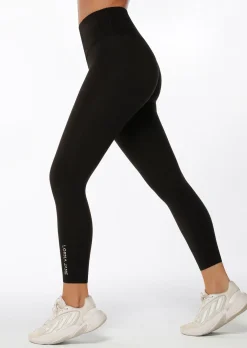 Lorna Jane Lotus Ankle Biter Leggings Black Hot