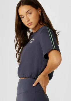 Lorna Jane Lotus Limited Edition Cropped Tee AshBlue Sale
