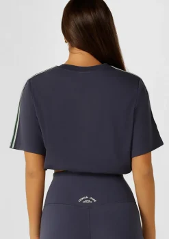 Lorna Jane Lotus Limited Edition Cropped Tee AshBlue Sale