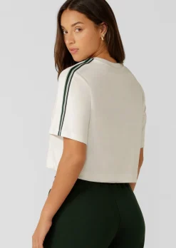 Lorna Jane Lotus Limited Edition Cropped Tee Porcelain Outlet