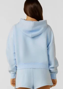 Lorna Jane Lotus Limited Edition Cropped Hoodie ToulouseBlue Sale