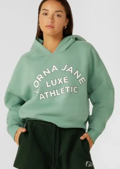 Lorna Jane Lotus Limited Edition Cropped Hoodie GreenJuice Best