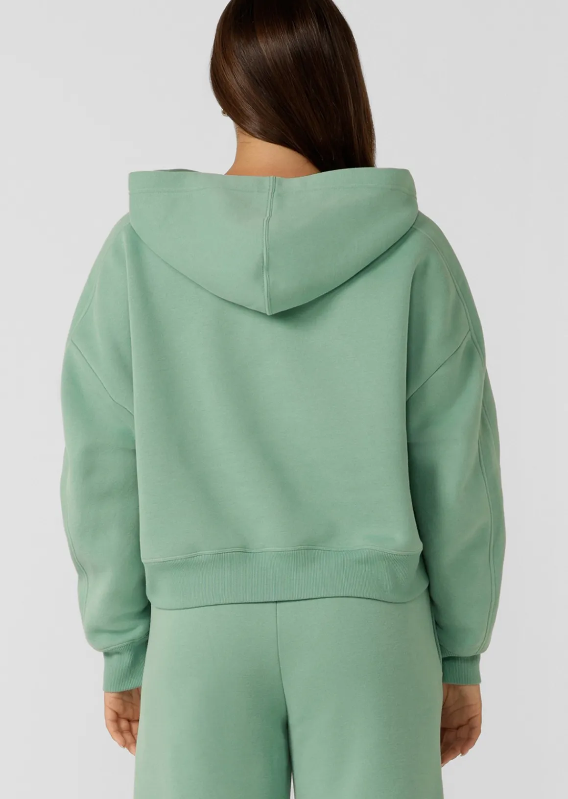 Lorna Jane Lotus Limited Edition Cropped Hoodie GreenJuice Best