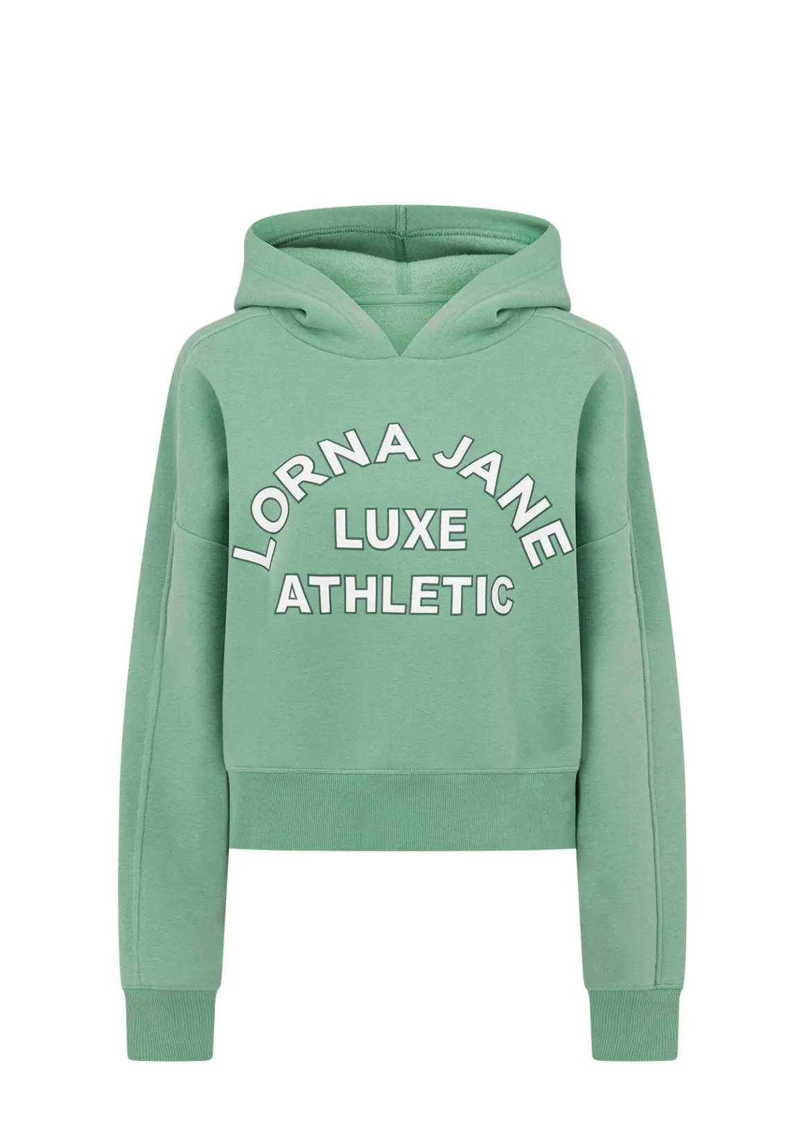 Lorna Jane Lotus Limited Edition Cropped Hoodie GreenJuice Best