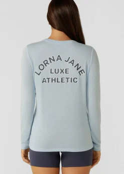 Lorna Jane Lotus Limited Edition Long Sleeve Top ToulouseBlue Sale