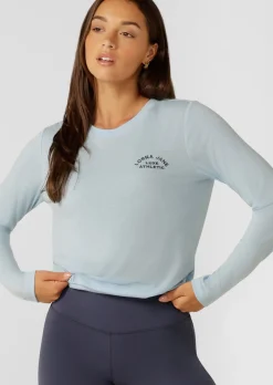 Lorna Jane Lotus Limited Edition Long Sleeve Top ToulouseBlue Sale