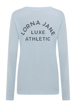 Lorna Jane Lotus Limited Edition Long Sleeve Top ToulouseBlue Sale