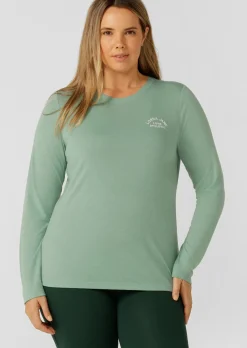 Lorna Jane Lotus Limited Edition Long Sleeve Top GreenJuice