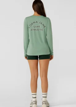 Lorna Jane Lotus Limited Edition Long Sleeve Top GreenJuice